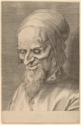 Head of an Apostle with Beard and Cap