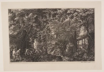 Scene Eight: A Forest with a Wooden Bridge, from Eight Scenes from Bohemia