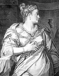 Petronia first wife of Vitellus (engraving)