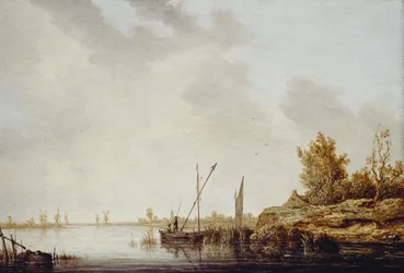 A River Scene with Distant Windmills, c.1640-42