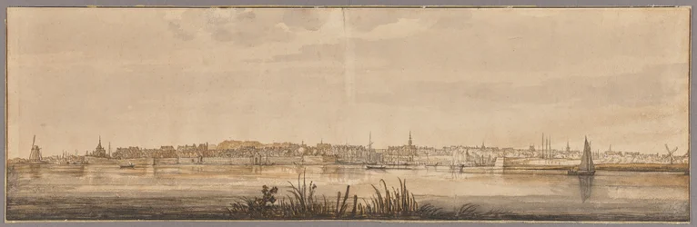 Panoramic View of Dordrecht and the River Maas
