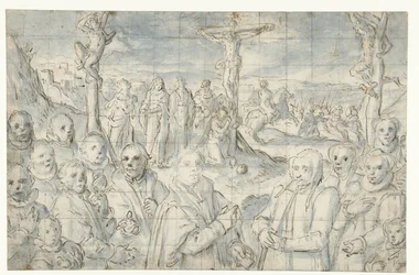 Crucifixion with a Donor and His Family