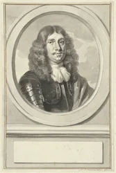 Portrait of Cornelis Evertsen in Armor, in Oval, Facing Right