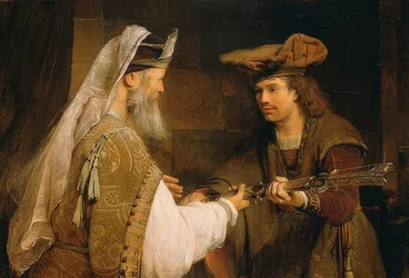 Ahimelech Presents David with Goliath