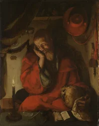Saint Jerome in His Study by Candlelight