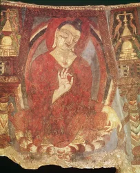 Buddha Sitting on a Lotus, 5th-6th century