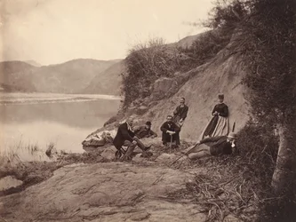 Group Portrait near Fangguangyan Monastery, Fujian