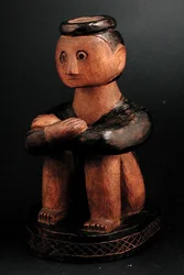 Seated Figure of a Man with a Headring, Tsonga, Mozambique, Late 19th Century
