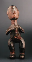Standing Figure of a European Man Holding a Pipe, South-East Africa, Late 19th Century