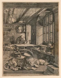 Saint Jerome in His Study