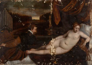 Venus with an Organist and a Dog