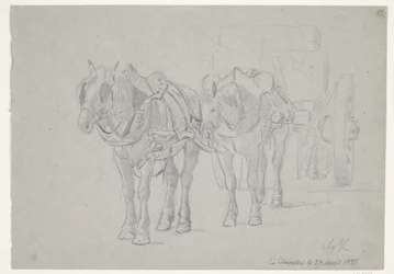 Carriage Drawn by Two Horses