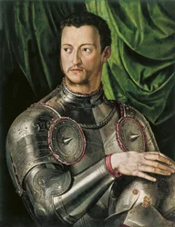 Portrait of Grand Duke of Tuscany Cosimo I de Medici in Armour