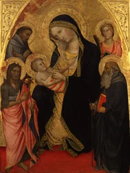 Mary with the Child and Saints John the Baptist, Francis, Anthony Abbot and a Female Martyr
