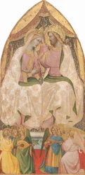 The Coronation of the Virgin with Six Angels, c. 1390.