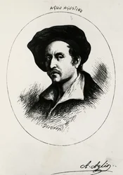 Self-Portrait of Agostino Aglio (engraving)