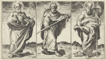 James the Lesser, James the Greater, and Matthias (Christ, Mary, John the Baptist, and the Apostles)