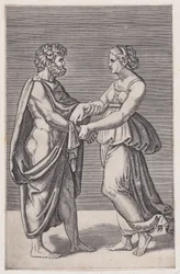 Man and Woman Holding Hands, 1516-17