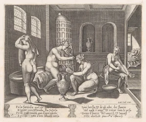 Psyche Attended in Her Bath, from the Story of Cupid and Psyche as Told by Apuleius, 1530-60