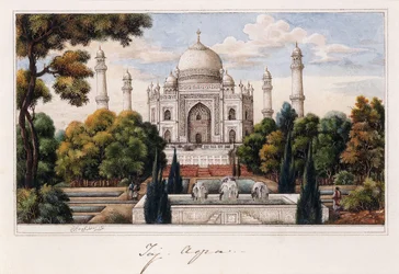 The Taj Mahal from the Garden, c.1840