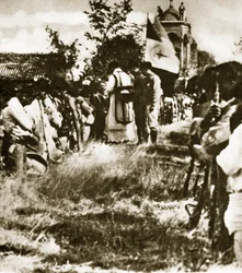 A group of Cristeros gathered for secret devotions, c.1926
