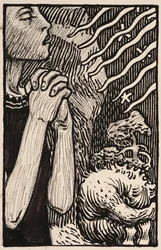 Sketch for Praying Maiden