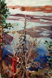 Spring Ice, View from the Roof in Kalela