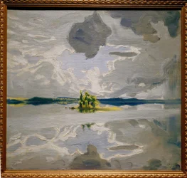 Clouds Over a Lake