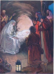The Infant Jesus and the Shepherds, from The Bible Picture Book