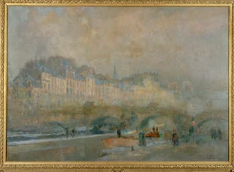 Paris, The Monnaie Lock; Winter Sun or View of Pont Neuf and Île de la Cité