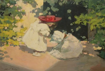 Little Girls Playing