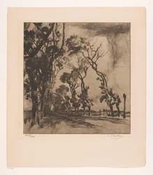Landscape with Avenue Towards Ostend