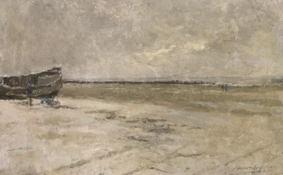 Beach, Grey Weather, Beach Scene in De Panne