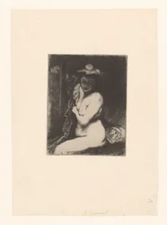 Naked Woman at the Toilet