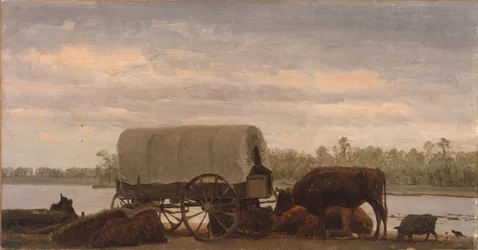 Nooning on the Platte, c. 1859