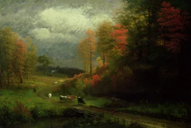 Rainy Day in Autumn, Massachusetts