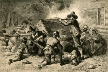 Virginians Defending Themselves Against Indians, 1877