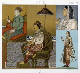 Traditional Mughal and Maharajah costumes in India - in 