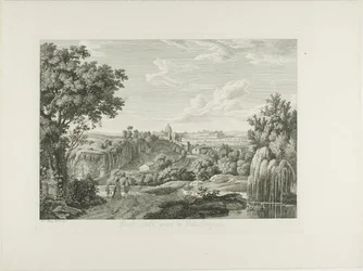 View of the Winding Wall in the Villa Borghese