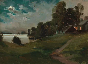Haikko Villa in Moonlight