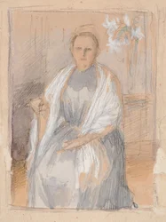 Portrait of Mrs. Anna Sinebrychoff, Sketch