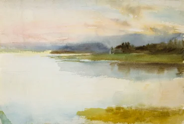 Seashore in the Evening; Landscape, Evening