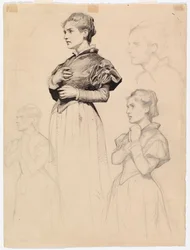 Sigrid Stålarm, study for Duke Karl Insulting the Corpse of Klaus Fleming