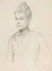 Study for the Portrait of Elisabeth Marti (née Grosjean); Woman