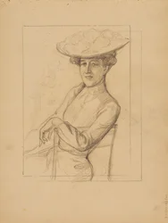 Sitting Woman with a Hat