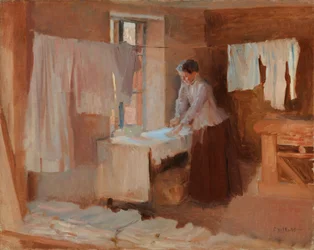 Woman Ironing, study for the Washerwomen