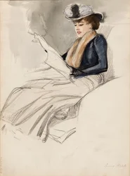 Woman Sitting, Aino Ackté