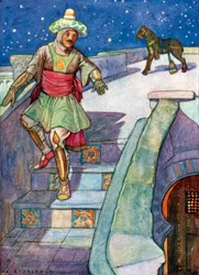 The Prince Left the Enchanted Horse on the Terrace