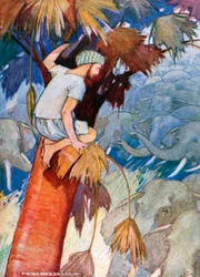 They Approached My Tree. "The Elephants Approached My Tree, and Surrounded It with Their Trunks..."