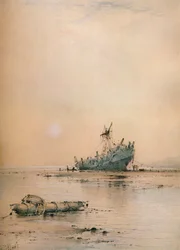 Low tide at Leigh, c1899